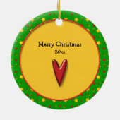 記念クリスマスメモリーズ・ハート&スター セラミックオーナメント (裏面)