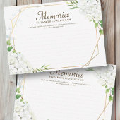 記念シンプルフローラ幾何学木版写真 出欠カード