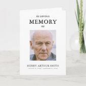 記念シンプルモダンカード供用命令 カード (正面)