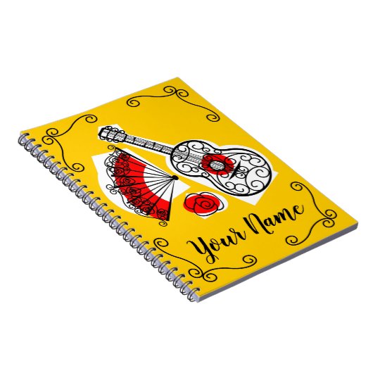 記念スペインの品コーナー名ノート ノートブック (右側)