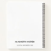 記念スペインの記念ノート写真付き ノートブック (裏面)