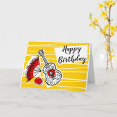 記念スペインの誕生日 カード (黄色い花)