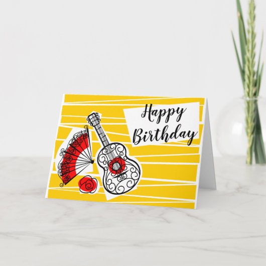 記念スペインの誕生日 カード (正面)