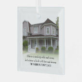 記念ニューホーム |フォトクリスマスツリー ガラスオーナメント (正面左)