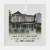 記念ニューホーム |フォトクリスマスツリー ガラスオーナメント (裏面)