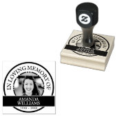 記念パーソナライズされたモダン写真、名前、文字 ラバースタンプ (押印)