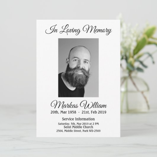 記念パーソナライズされた招待状 招待状 (スタンド正面)