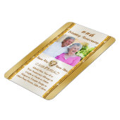 記念パーソナライズされた日、パーティーが写真に好意 マグネット (左側)