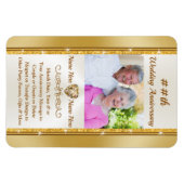 記念パーソナライズされた日、パーティーが写真に好意 マグネット (横)