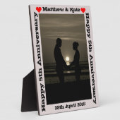 記念パーソナライズされた枠フォトプラーク フォトプラーク (側面)