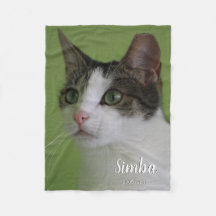 記念パーソナライズされた用ペット画像ブランケット