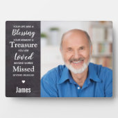 記念パーソナライズされた記念の記念写真 フォトプラーク (正面)