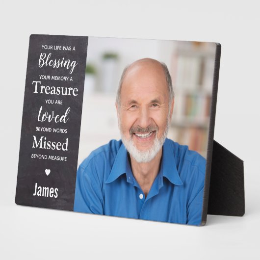 記念パーソナライズされた記念の記念写真 フォトプラーク (側面)
