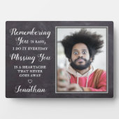 記念パーソナライズされた記念の記念Keepsake写真 フォトプラーク (正面)