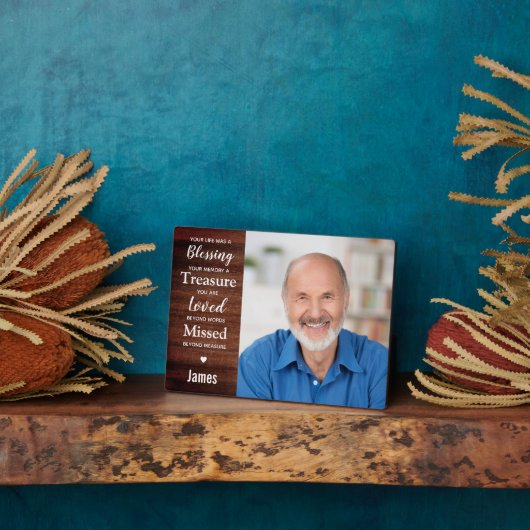 記念パーソナライズされた記念の記念Keepsake写真 フォトプラーク (側面)