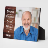 記念パーソナライズされた記念の記念Keepsake写真 フォトプラーク (側面)