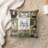 記念パーソナライズされた記念フォトコラージュ クッション (ブランケット)