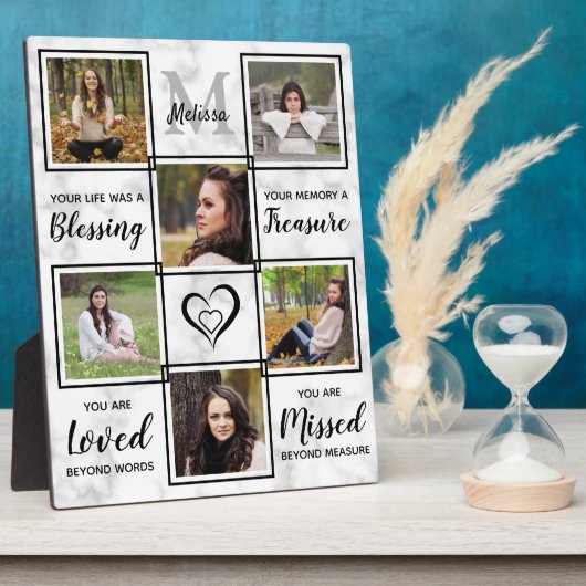 記念パーソナライズされた記念フォトプユニークラーク フォトプラーク (側面)