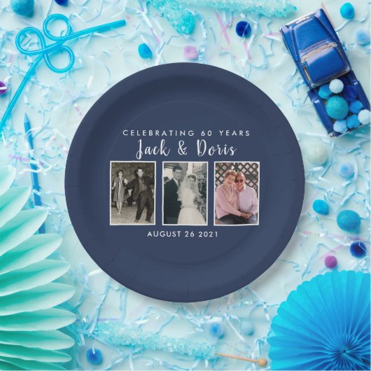 記念パーティー写真プレート ペーパープレート (パーティー)