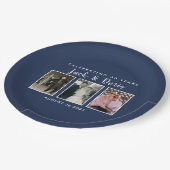 記念パーティー写真プレート ペーパープレート (アングル)