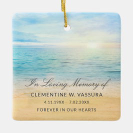 記念ビーチ写真 セラミックオーナメント