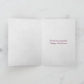 記念ピンクのグリッターのダイヤモンドラブハート カード (内部)