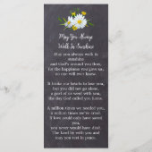 記念フローラ写真葬儀祈りの言葉しおりカード メニュー (裏面)