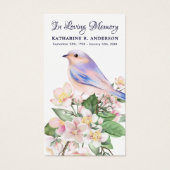 記念フローラ鳥葬祈りの言葉カード詩 (正面)