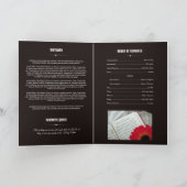 記念プログラムのパンフレット プログラム (内部)