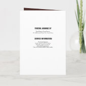 記念プログラムのパンフレット プログラム (裏面)