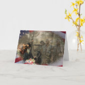 記念ベトナムの退役軍人 カード (黄色い花)