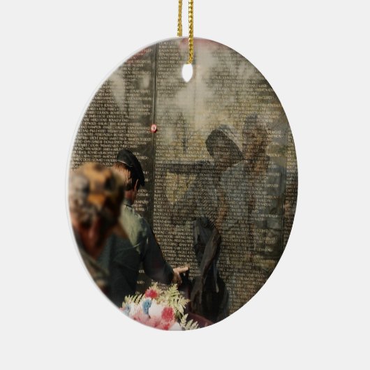 記念ベトナムの退役軍人 セラミックオーナメント (右)