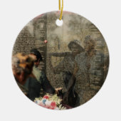 記念ベトナムの退役軍人 セラミックオーナメント (正面)