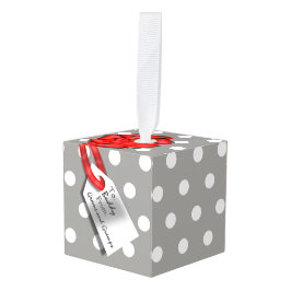 記念メッセージのクリスマスプレゼントオーナメント キューブオーナメント