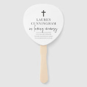 記念モダンエレガントシンプル十字架 ハンドファン (正面)