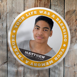 記念モダンシンプルカスタム写真記念 缶バッジ