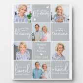 記念モダンパーソナライズされた詩6数々の枚 フォトプラーク (正面)