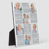 記念モダンパーソナライズされた詩6数々の枚 フォトプラーク (側面)