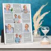 記念モダンパーソナライズされた詩6数々の枚 フォトプラーク (側面)