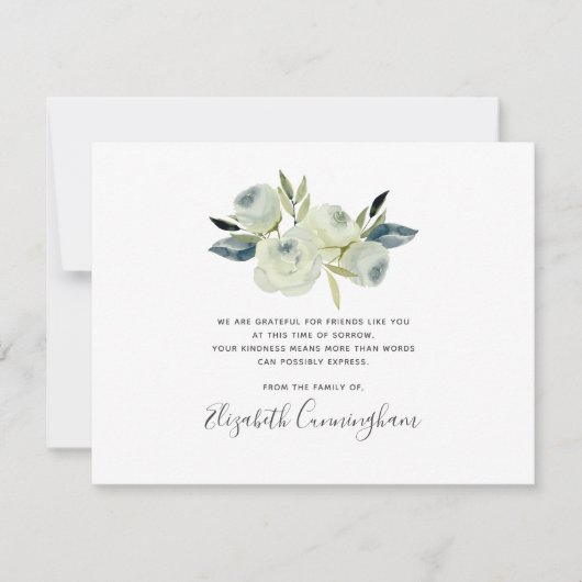 記念モダンフローラ花茎植物学 サンキューカード (正面)