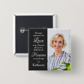 記念モダン天国詩悔やみや弔慰写真 缶バッジ (正面&裏面)