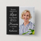 記念モダン天国詩悔やみや弔慰写真 缶バッジ (正面)