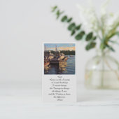 記念モダン葬式カード 名刺 (スタンド正面)