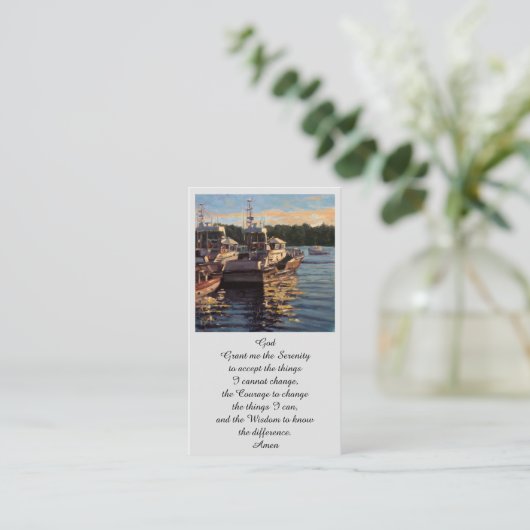 記念モダン葬式カード 名刺 (スタンド正面)