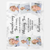 記念モダン記念の記念の記念撮影コラージュ フリースブランケット (正面)