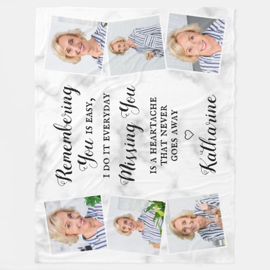 記念モダン記念の記念の記念撮影コラージュ フリースブランケット (正面)