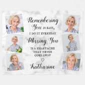 記念モダン記念の記念の記念撮影コラージュ フリースブランケット (正面(横))