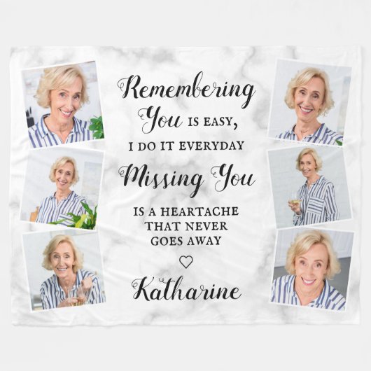 記念モダン記念の記念の記念撮影コラージュ フリースブランケット (正面(横))