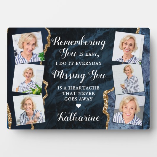記念モダン記念カスタム6フォトコラージュ フォトプラーク (正面)