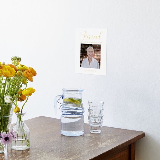 記念モダン記念専用標識 箔ポスター (レイダウン (キッチン))